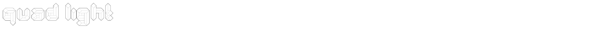Quad Quad Light.otf font preview